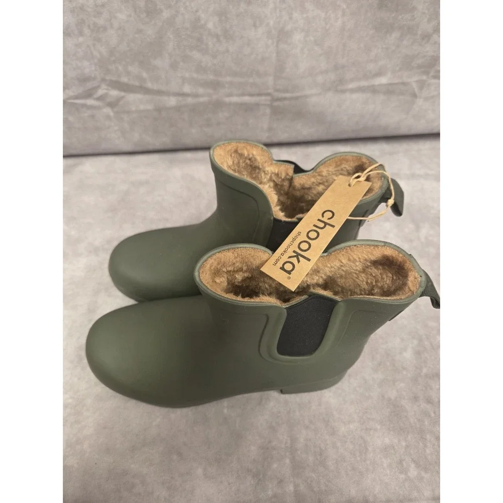 Chooka W- SZ 6 Hunter Green Rain Boots